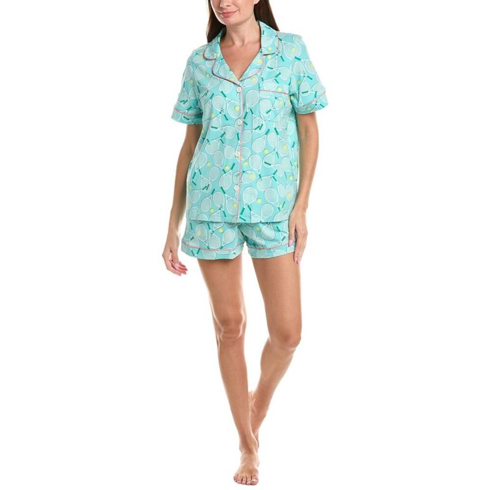 Bedhead Womens 2Pc Short Pajama Set, Green